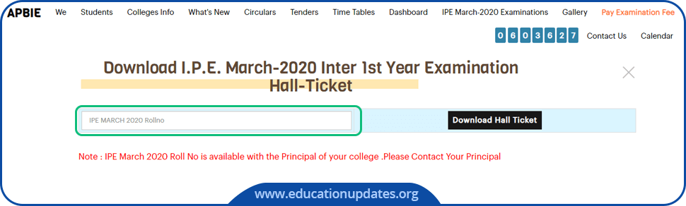 Manabadi-AP-Inter-1st-Year-Hall-Ticket-Download