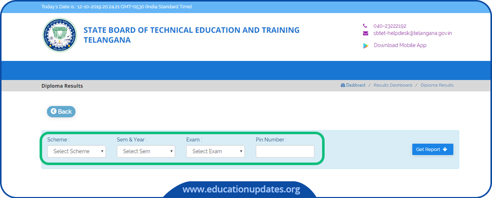 TS-SBTET-Diploma-Results-Download