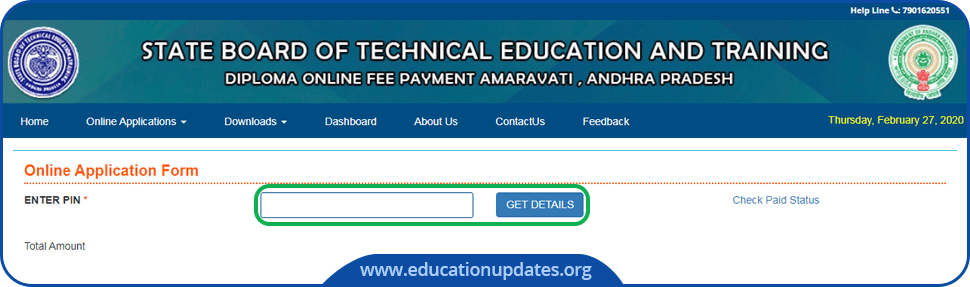 AP-SBTET-Diploma-Fee-Payment-Online
