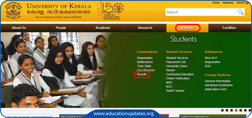 University of Kerala Result